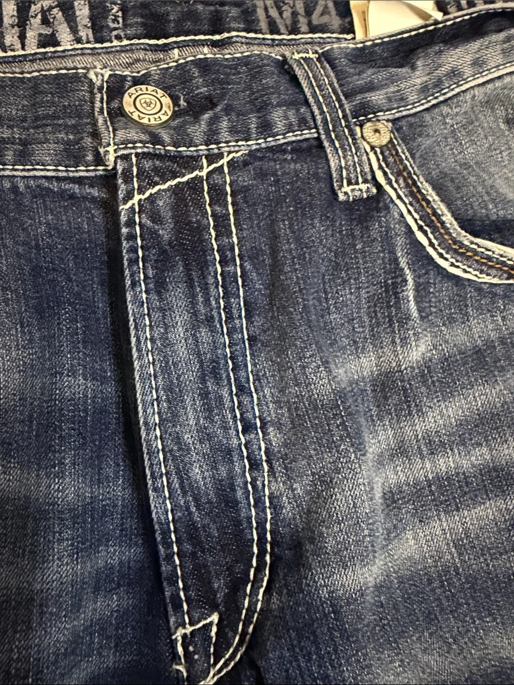 Ariat Men's Blue Bootcut Jeans with Subtle Fade